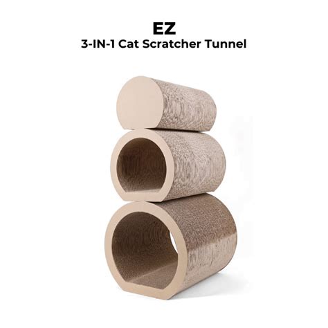 EZ 3-in-1 Cat Scratcher Tunnel | Shopee Singapore