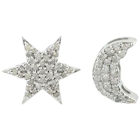 CHANEL Diamond Star Stud Earrings at 1stDibs | chanel diamond star ...