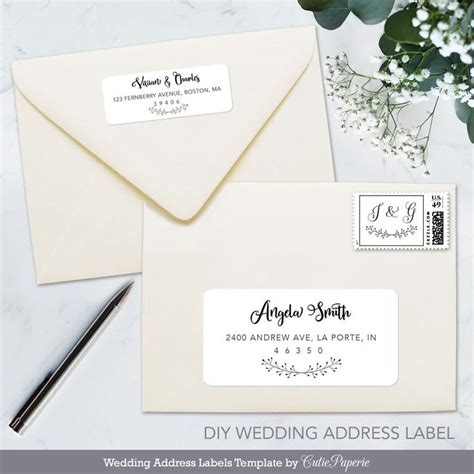 Image result for Wedding Invitation Address Labels