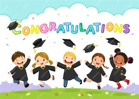 Premium Vector | Happy graduation day. illustration of students ...