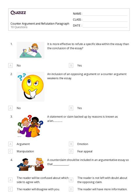 Image result for Argument Writing Worksheets