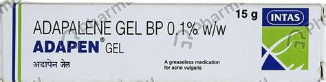 Adapen 0.1 % Gel (15): Uses, Side Effects, Price & Dosage | PharmEasy