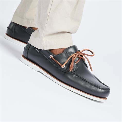 Men’s leather boat shoes Sailing 500 Grey TRIBORD | Decathlon