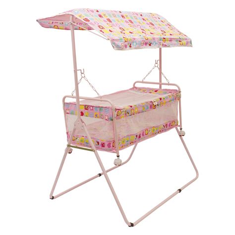 Buy Baybee Celta New Born Baby Sleep Swing Cradle | Bedding Set with ...