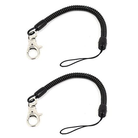 Alcoa Prime2 Pcs Black Plastic Lobster Clasp Spiral Coiled Strap ...