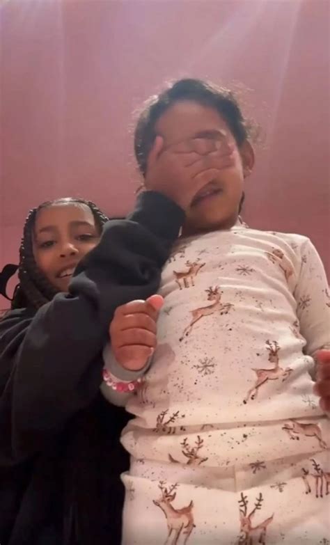 Kim Kardashian’s daughter North West pranks her little sister Chicago in cheeky Tiktok - The Mirror