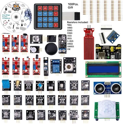 Robocraze 37 In 1 Ultimate Sensor Modules Kit for for boards compatible ...