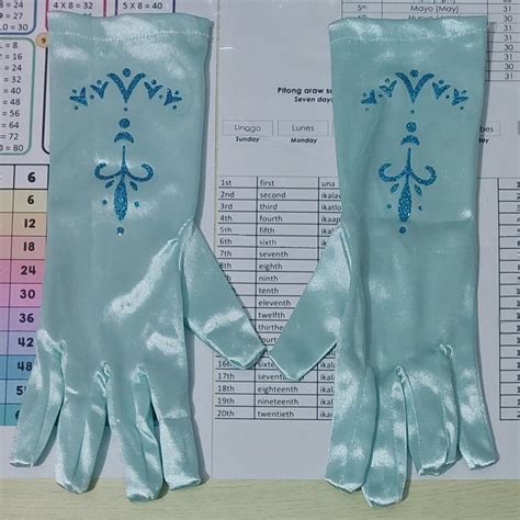 Frozen Elsa Costume with Gloves, Babies & Kids, Babies & Kids Fashion ...