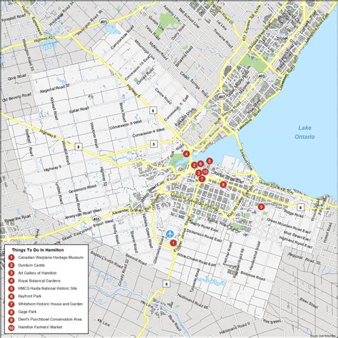 Map of Hamilton, Ontario - GIS Geography