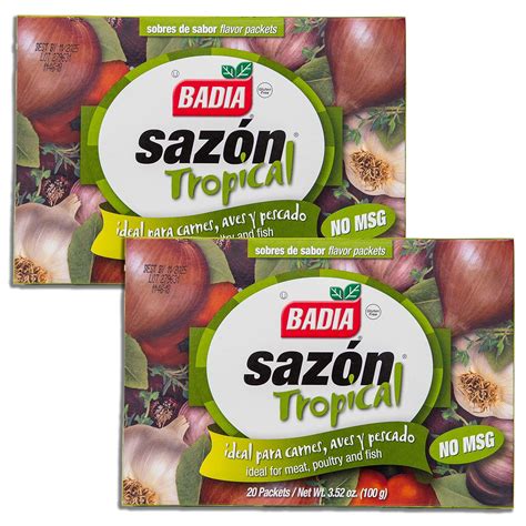 Amazon.com : 2 PACK Sazón Tropical - Includes 2 Boxes of Sazon Tropical ...