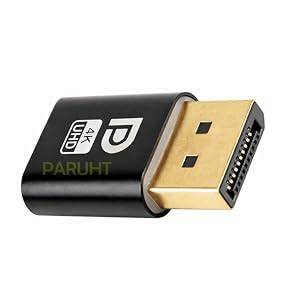 PARUHT 4K DisplayPort Dummy Plug Adapter, Virtual Display Lock Screen ...
