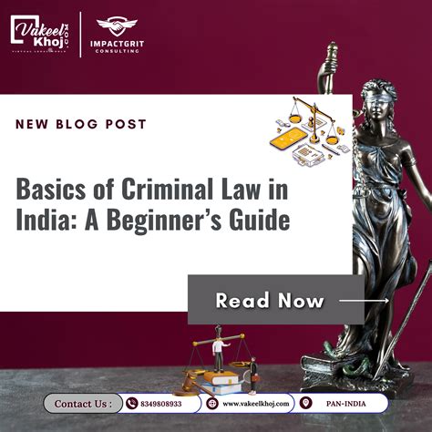 Basics of Criminal Law in India: A Beginner’s Guide