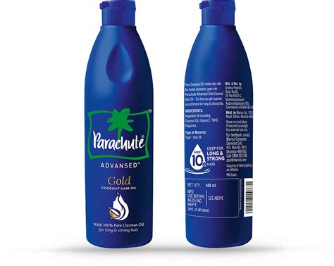 Buy PARACHUTE ADVANSED GOLD COCONUT HAIR OIL FOR LONG, STRONG ...