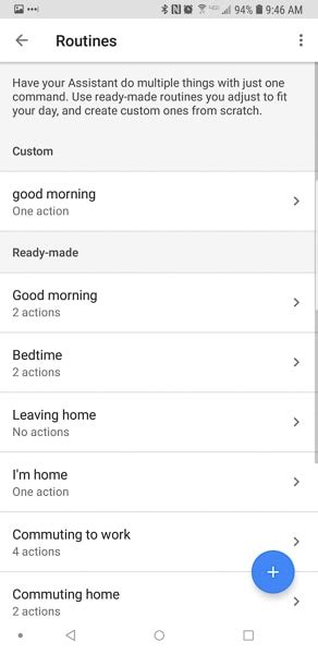 Image result for Google Assistant Routine