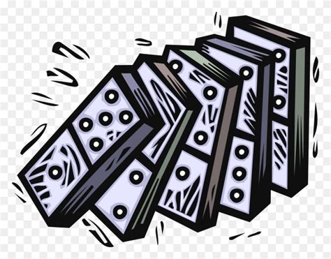 Vector Illustration Of Dominoes Dominos Game Played, Domino ...