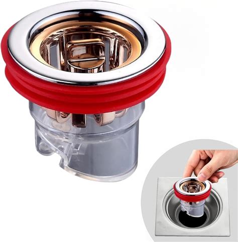 2Pcs COLDDD Odor Proof Floor Drain, Floor Drain backflow Preventer ...