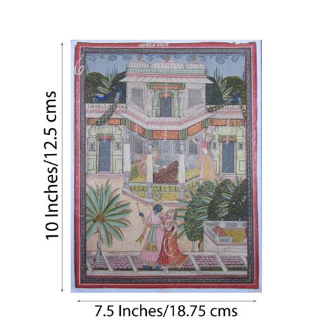 Lord Krishna with Radha Original Art Paper Painting - eCraftIndia Online