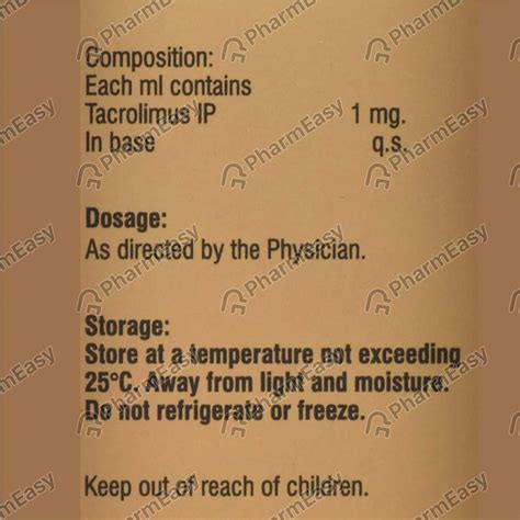 Tacrovera 0.1 %W/V Liquid For Skin Application (15): Uses, Side Effects ...