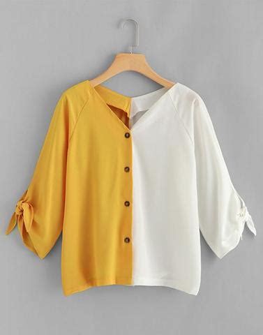 ColourPopUpHalfway Yellow Colorblock Top– Aceable