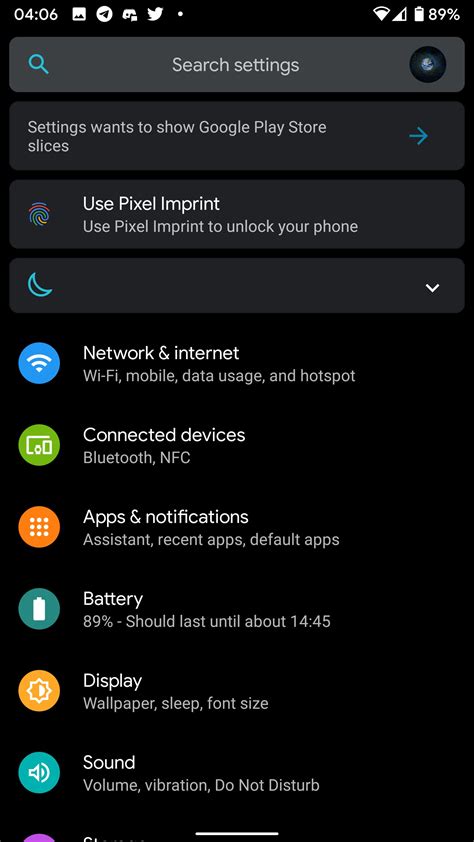 Le Slice del Play Store iniziano a farsi vedere nelle impostazioni di ...