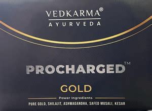 VEDKARMA Ayurveda Procharged Gold, Pure Gold, Ashwagandha, Safed Musali ...
