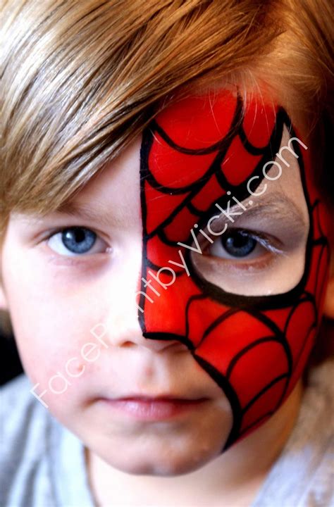 Rezultat imagine pentru Spider-Man Face Paint Tutorial