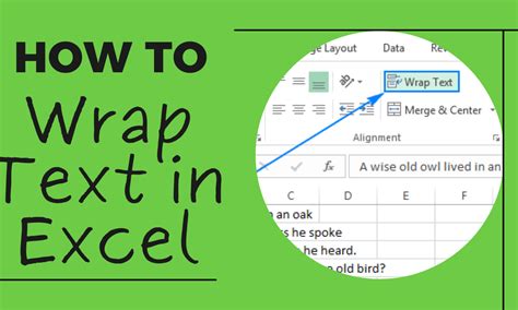 Wrap Text On Excel 的图像结果