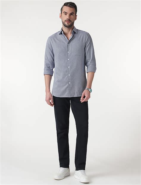 Buy Pure Cotton Self Design Full Sleeves Shirt at Marks & Spencer