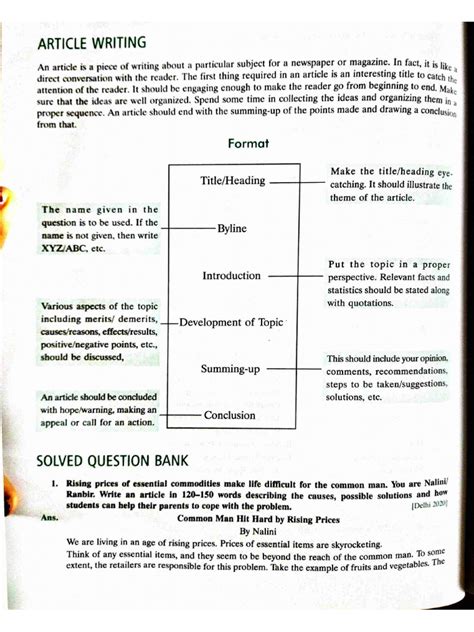 Article Writing & Report Writing - Format & Examples-1 | PDF