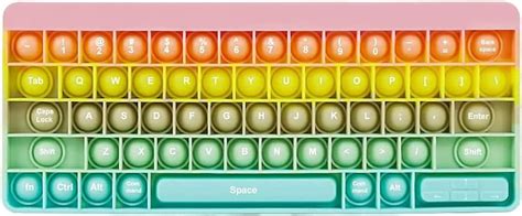 Buy FunInBox Keyboard Push Pop Bubble Sensory Fidget Toys Silicone ...