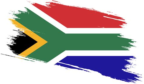 South Africa flag with grunge texture 12025201 PNG