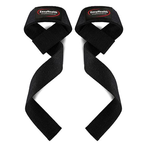 EasyHealth Cotton Deadlift Strap, Weight Lifting Straps, Wrist Straps ...