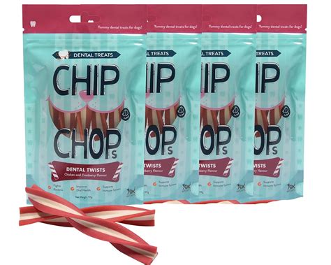 Buy Chip Chop Dental Twists Dog Treat - 90gm, with Free Key Ring ...
