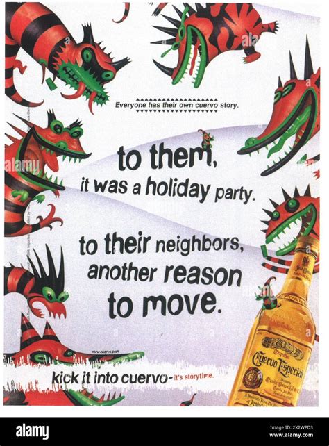 1998 Jose Cuervo Especial Tequila Holiday Monsters Alcohol Ad Stock ...