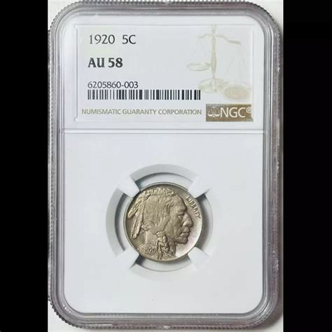 1920 Buffalo Nickel NGC AU-58 - Bob Paul Rare Coins