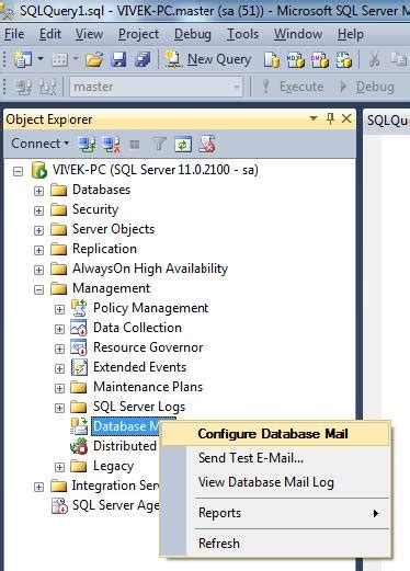 Image result for How to Configure Database Mail