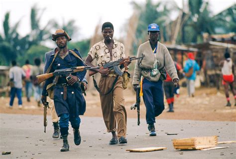 Patrick Robert Photographe | NPFL Rebels Patrolling During Civil War in ...