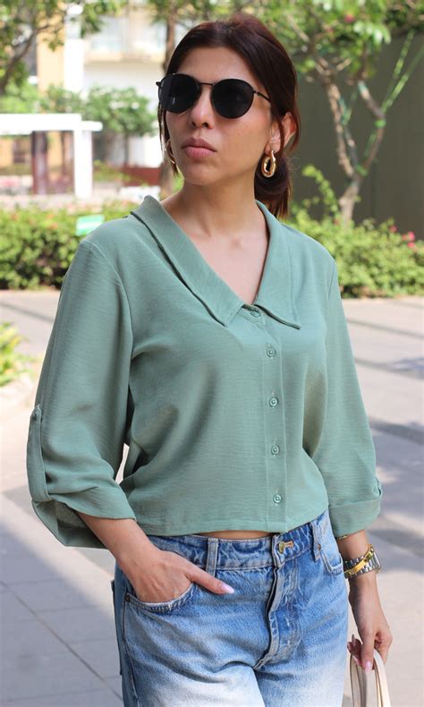 Sage Brush Peter Pan Collared Shirt – FAIL.