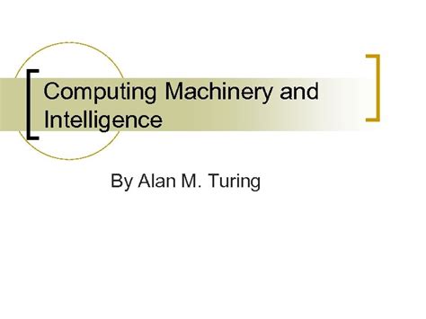 Image result for Computing Machinery and Intelligence Turing Test