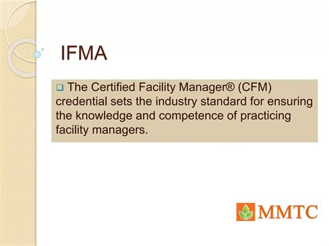 Cfm certified facility manager | PPTX