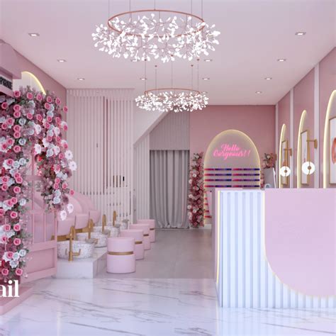 Nail Salon Interior Design in 2024 | Beauty room salon, Nail salon ...