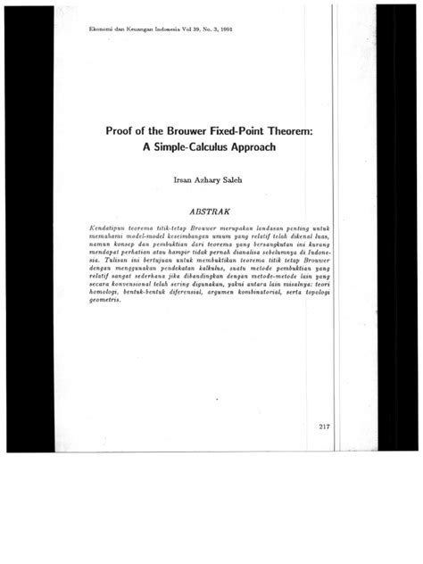 Image result for Brouwer Fixed Point Theorem Examples