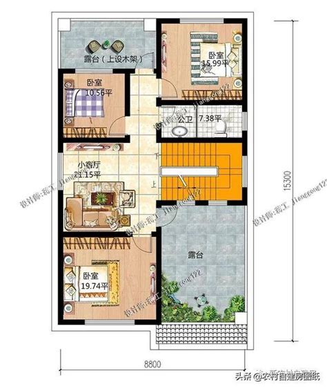 104平方米农村一层房屋CAD设计施工图，13X8米_一层别墅设计图_图纸之家