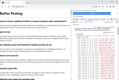 API Calling in React JS 的图像结果