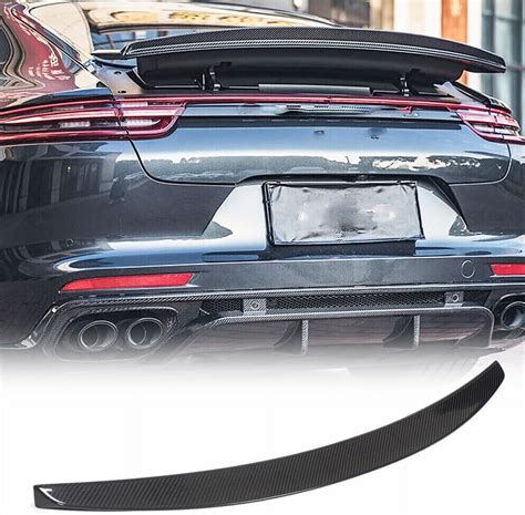 Dry Carbon Fiber Rear Trunk Spoiler Fits for Porsche Panamera Hatchback 4-Door 2017-2021 Rear ...