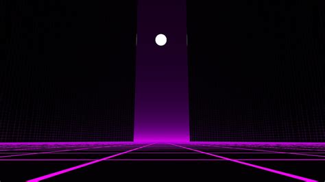 Purple Lines Moon Synthwave Sky Background HD Synthwave Wallpapers | HD ...