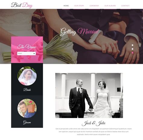 28+ Free HTML Wedding Website Template Options For 2020