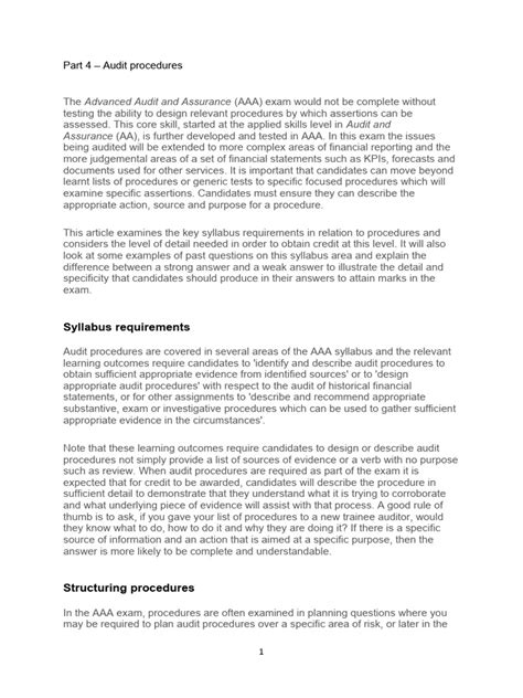 Image result for Audit Procedures PDF