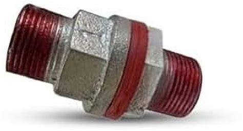 Implemental GI TANK NIPPLE THREADED 2-Way Coupling Pipe Joint (1 Inch ...