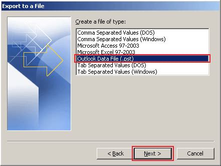 How To Export Data in Outlook 2010